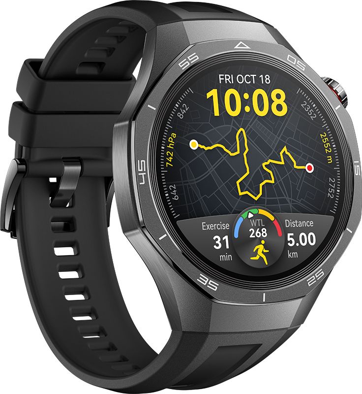 Huawei GT 5 PRO 46mm, 14 Days Battery, Built-in maps, Bluetooth,Pro-level sports Smartwatch (Black Strap, 46.0) - Image 3
