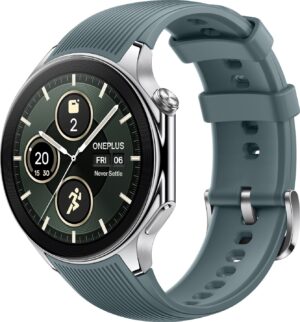 OnePlus Watch 2 with Wear OS 4, Snapdragon W5 Chipset & Up to 100 hours battery Smartwatch  (Radiant Steel Strap, Free Size)