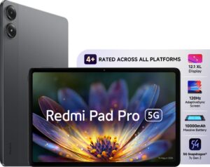 REDMI Pad Pro 5G 8 GB RAM 128 GB ROM 12.1 inch with Wi-Fi+5G Tablet (Graphite Grey)