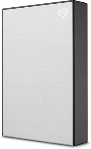 Seagate One Touch with Password Protection for Windows & Mac with 3 years Data Recovery Services - Portable 1 TB External Hard Disk Drive (HDD)  (Silver)
